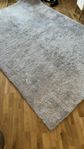 Mattor 200x300cm, Grå-Silver glans, RYA-vävteknik långt h