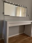 sminkbord +spegel+ lampor 