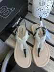 Sandal, flätad ovandel, Stl: 39 Från Bianco  (Nya med tags