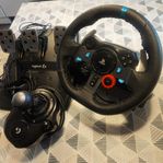 Logitech G29 Spelratt, pedaler och växelspak