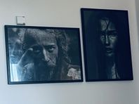 2 Posters med ram 50x70cm