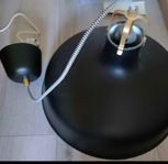 Ikea svart metall lampa 
