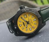Breitling Avenger II Seawolf Blacksteel Cobra Yellow