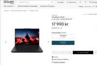 ThinkPad L14 Gen 5, 16gb ram, Core Ultra 7,Ubuntu och WWAN!