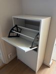 IKEA BISSA Skoskåp 2 fack, vit