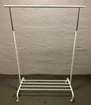 IKEA RIGGA klädställning – höj‑ & sänkbar, hjulmonte
