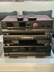 Technics förstärkare, MD spelare, CD växlare, högtalare