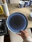 12 blåa assietter från Elsa form