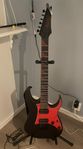 elgitarr med förstärkare