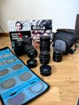 Canon 70d stort kamerapaket 