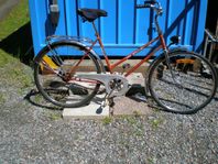 damcykel 26 tum tvåxlad i navet fotbroms