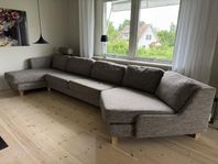 Stor grå soffa 