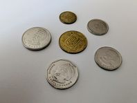 Ukrainska mynt – komplett set med 6 st