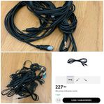 AUX Kablar olika sorter + Mini DisplayPort