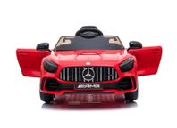 elbil för barn  Mercedes GTR AMG RÖD med fjärrkontroll