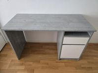 Skrivbord BILLUND 54x120 betongfärgad/vit