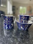 Iittalla Taika blå mugg skål och kanna 