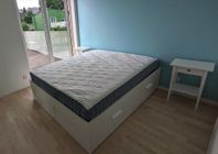 VÅGSTRANDA mattress, 160x200, medium firm/light blue