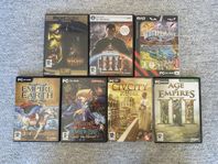 Blandade gamla PC-spel mot avhämtning!
