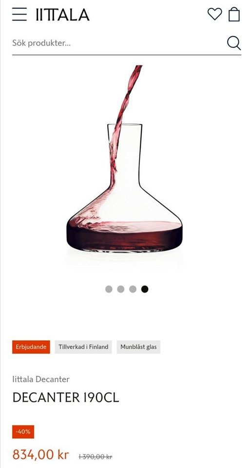 Essence ittala glas, champagn...