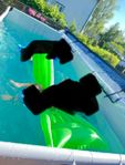 Pool Rektangulär med tak 400x200cm 1,22 djup