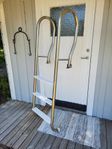 Rostfri pool/bryggstege