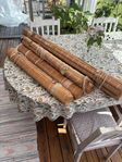 6st rullgardiner / persienner bambu