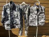 Svart/vitt kamouflage-set