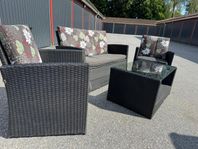 Komplett loungeset utemöbler 