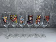 Gynning champagne glas
