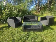 Loungegrupp svart
