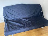 Hopfällbar bäddsoffa / gästsäng med hjul