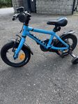 white xc120 barncykel med stödhjul