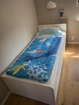 Ikea släkt - Sängram med undersäng och förvaring, vit