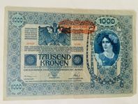 Österrikisk-Ungersk Sedel - 1000 Kronen från 1902