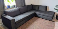 Skönt soffan med schäslong 