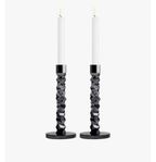 Helt Nya - Orrefors Carat Ljusstake 2-pack Anthracite