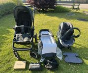 Emmajunga NXT90 F barnvagn & Besafe babyskydd i nyskick