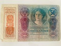 Österrike-Ungern Femtio Kronen Sedel
