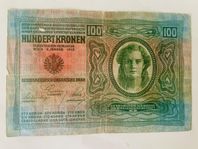 Österrikisk-Ungersk Hundert Kronen Sedel