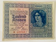 Österrike-Ungern 1000 Kronen Sedel