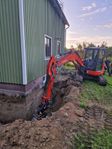 kubota kx-057-4,rotortilt,slagklippare