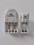 GP AA + AAA + 9V BATTERILADDARE