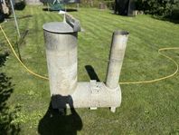 kamin till badtunna
