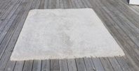 Tjock vit matta 250cm × 180cm