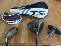 Titleist TSi2 driver Stiff, Callaway Big Bertha hybrid 4 Reg
