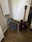Elgitarr med förstärkare
