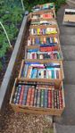 200+ books, mostly novels in English.
