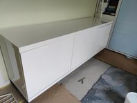 Vit TV-bänk/skänk, 180x45 cm