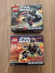två oöppnade Lego star wars Microfighters 